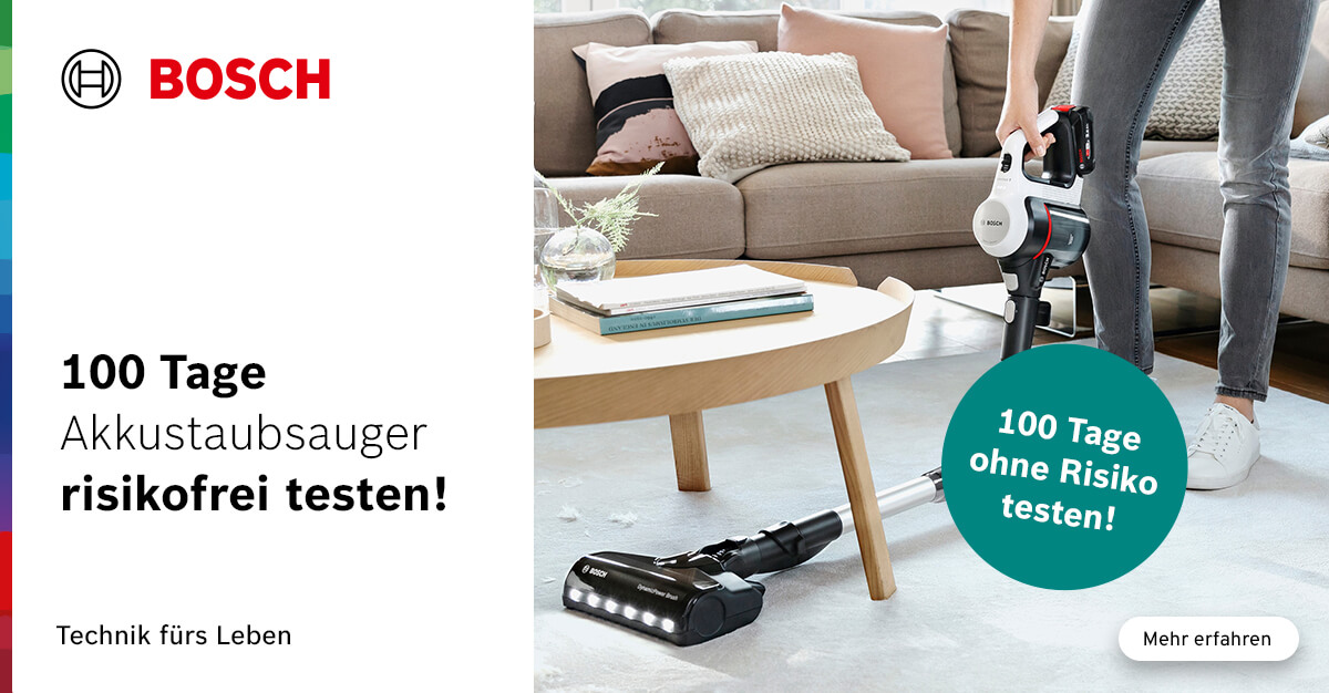 Zufrieden? Oder Geld zurück von Bosch.