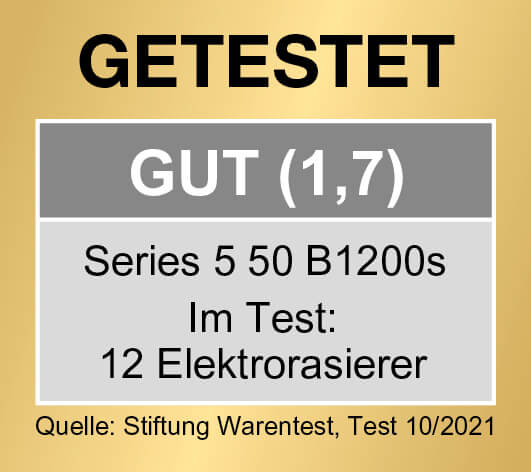 Braun Series 5 Stiftung Warentest