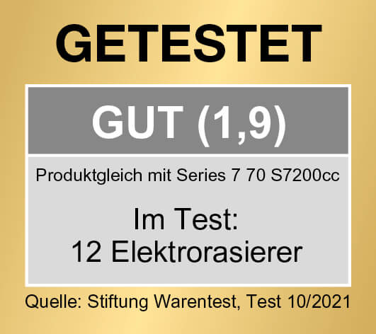 Braun Series 7 Stiftung Warentest