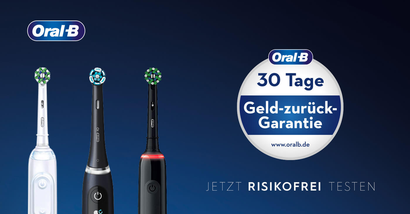 Testen Sie jetzt risikofrei elektrische Zahnbürsten & Mundpflegecenter von Oral-B!