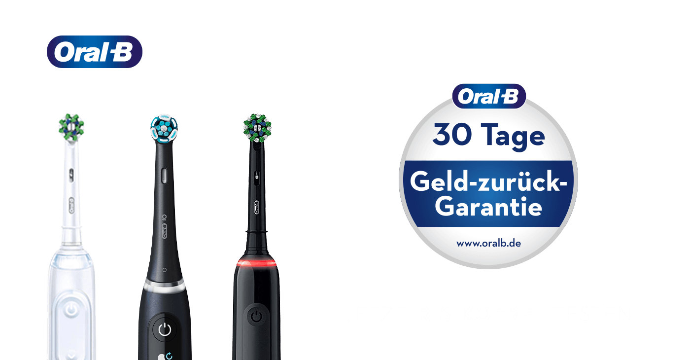 Jetzt Oral-B 30tagetesten Zahnbürste kaufen und 1 von 10 Gutscheinen gewinnen. *