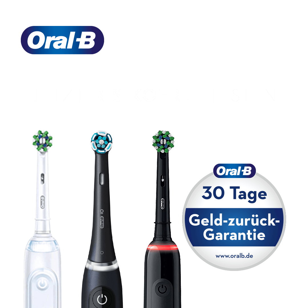 Jetzt Oral-B 30tagetesten Zahnbürste kaufen und 1 von 10 Gutscheinen gewinnen. *