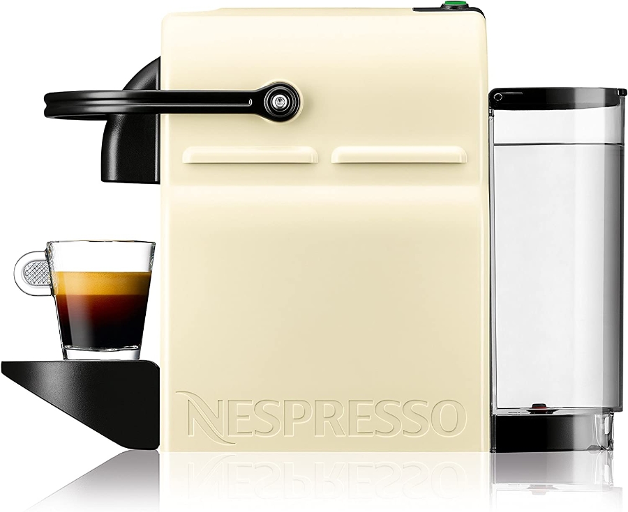 De´Longhi EN80.CW INISSIA Nespresso Kaffeekapselmaschine 0,7l, Vanilla Cream