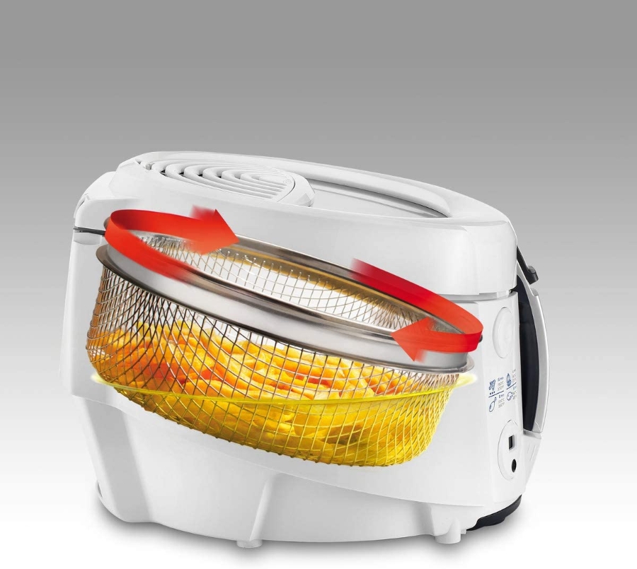 De´Longhi F38436 ROTO-FRY RotoFry Fritteuse Antihaftbeschichtung 1,2 kg Fassungsvermögen, Easy Clean System