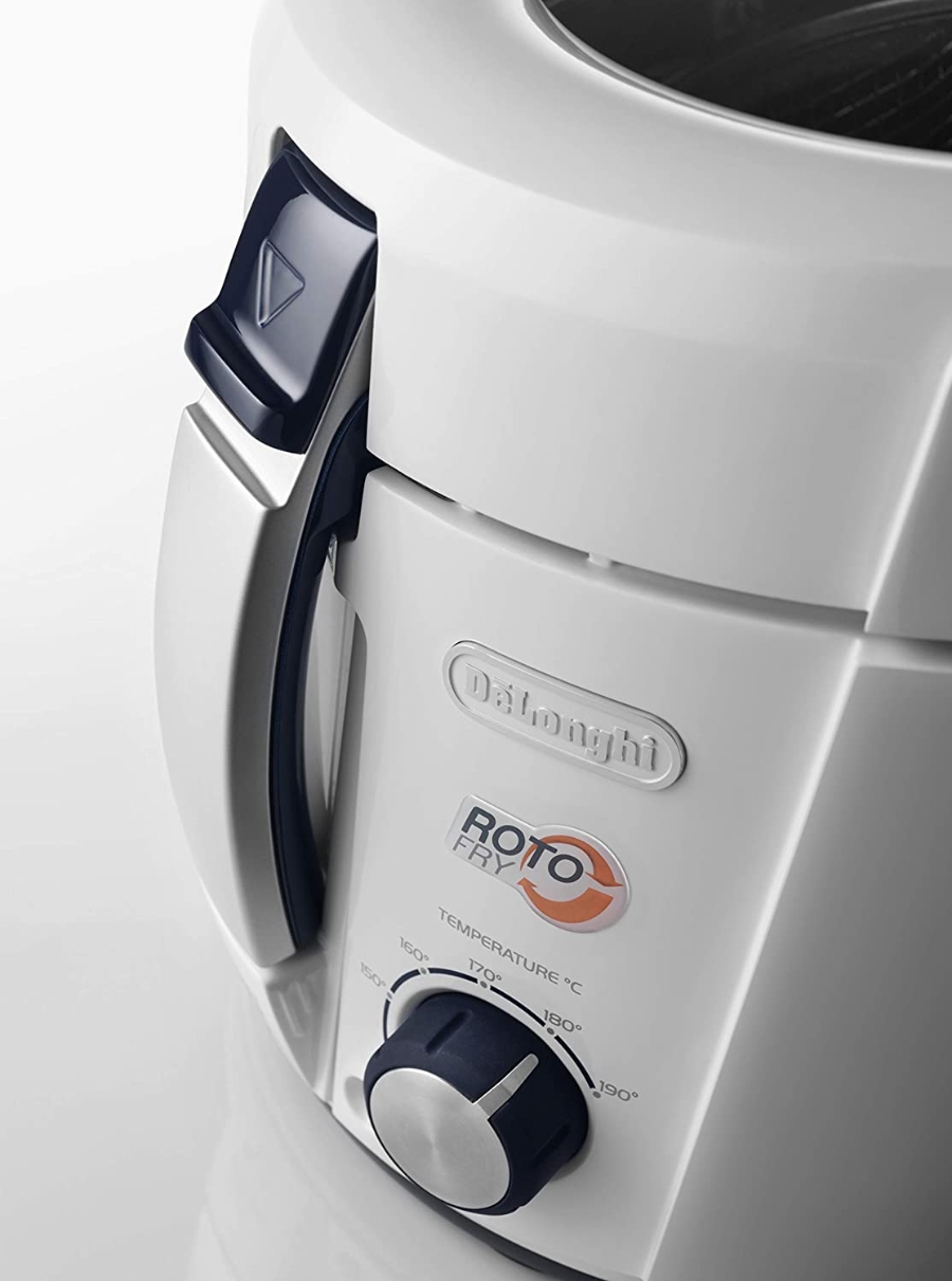 De´Longhi F38436 ROTO-FRY RotoFry Fritteuse Antihaftbeschichtung 1,2 kg Fassungsvermögen, Easy Clean System