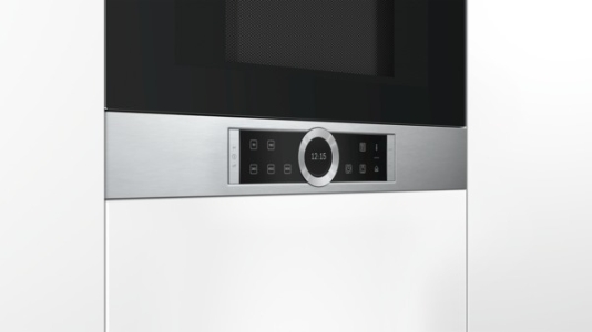 Bosch BFR634GS1 Einbau Mikrowelle Edelstahl Gerätemaße (HxBxT): 382 mm x 594 mm x 318 mm 