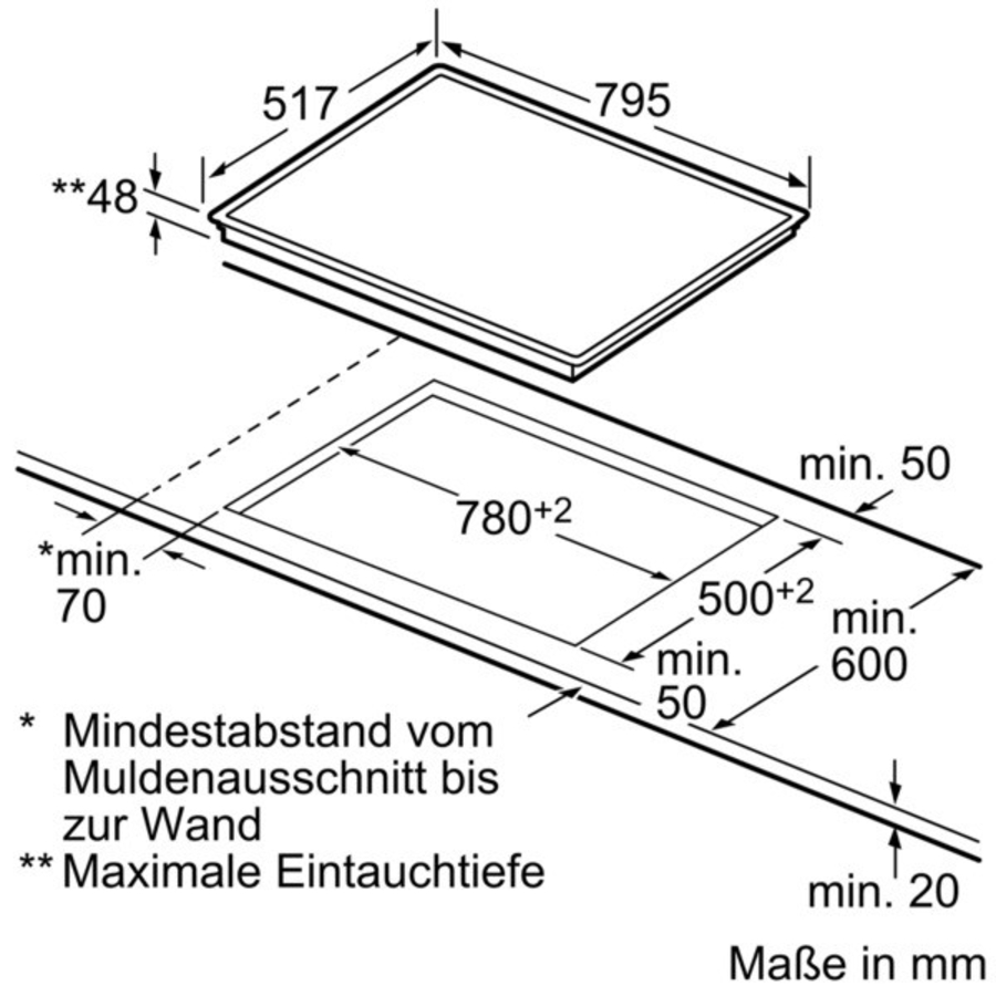 Siemens ET845HH17 Glaskeramik  Kochfeld, 80 cm Einbau Edelstahl Flachrahmen-Design