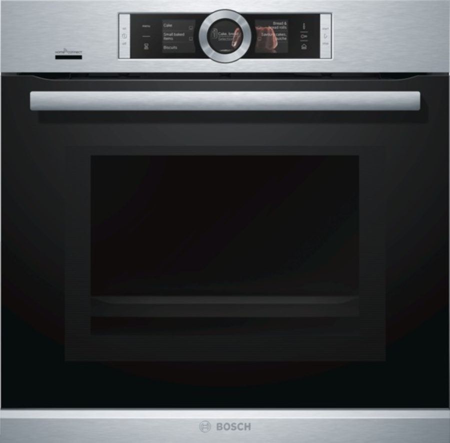 Bosch HNG6764S6 Mikrowellen-Backofen mit Edelstahl  Dampfunterstützung