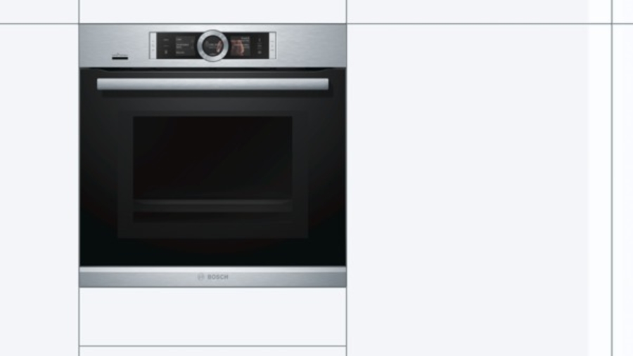 Bosch HNG6764S6 Mikrowellen-Backofen mit Edelstahl  Dampfunterstützung