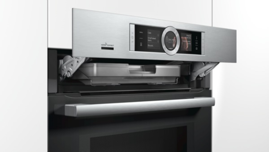 Bosch HNG6764S6 Mikrowellen-Backofen mit Edelstahl  Dampfunterstützung