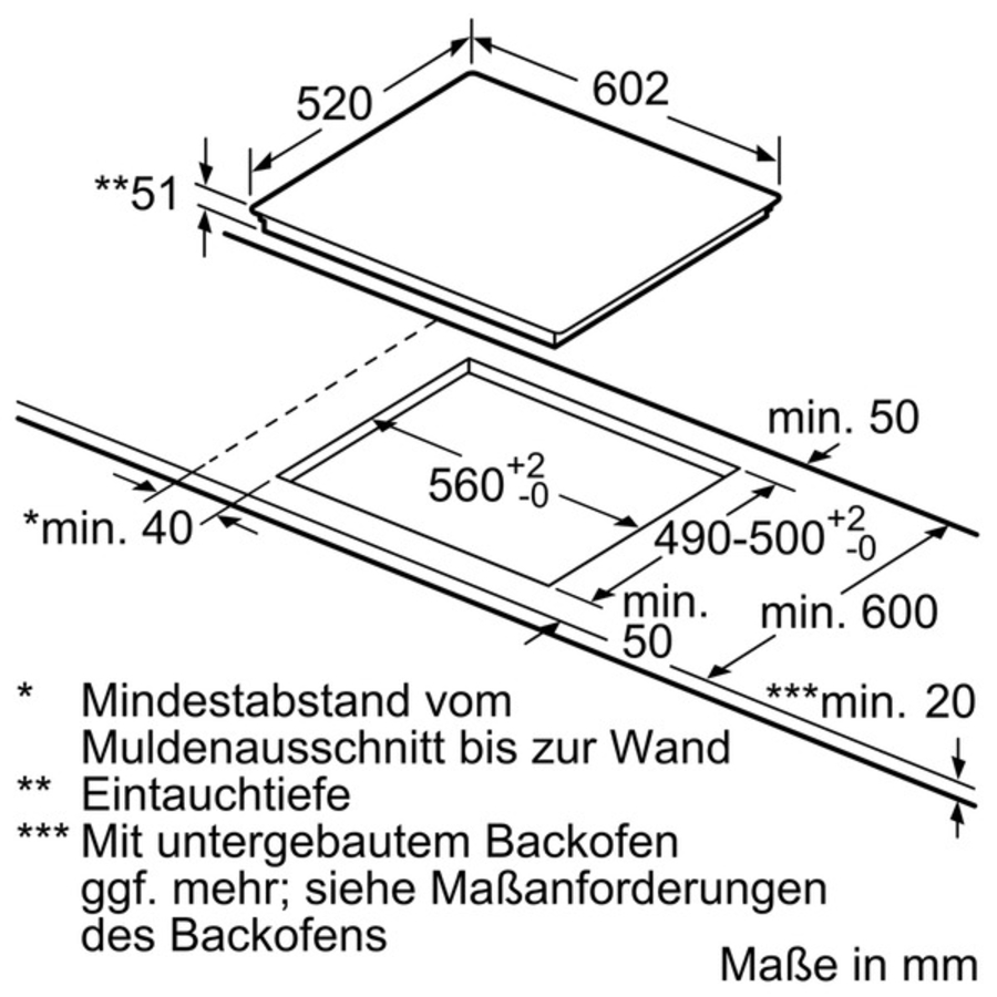 Siemens EX675LXC1E Induktions-Kochstelle Glaskeramik Edelstahl 60 cm 4 Induktions-Kochzonen, quickStart, powerMove Plus