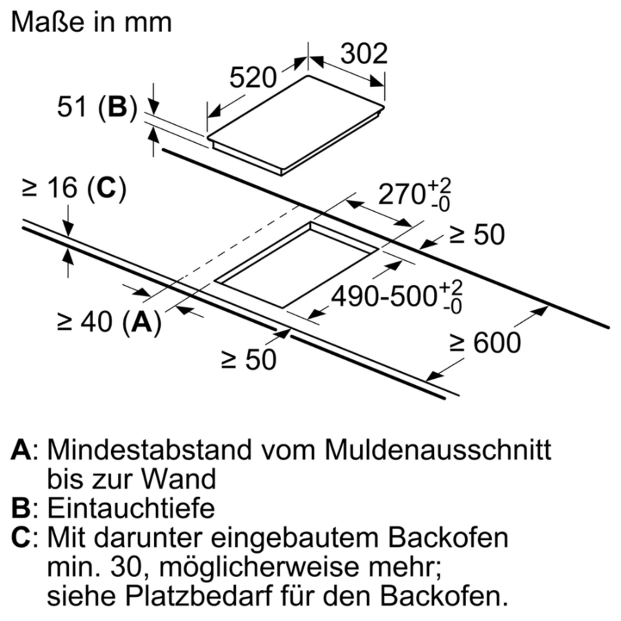 Siemens EX375FXB1E Einbau Induktions-Kochstelle Edelstahl 30 cm Glaskeramik  Facette