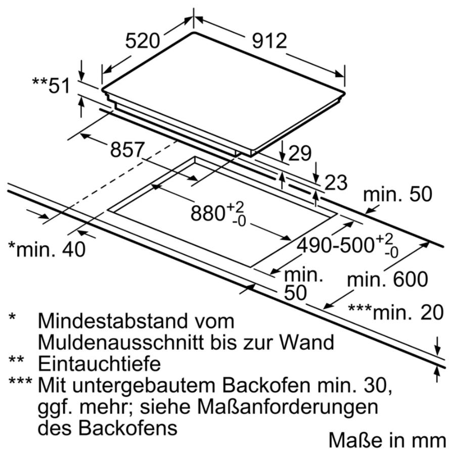 Siemens EX975LXC1E Induktions-Kochstelle Glaskeramik Edelstahl 90 cm Facetten-Design