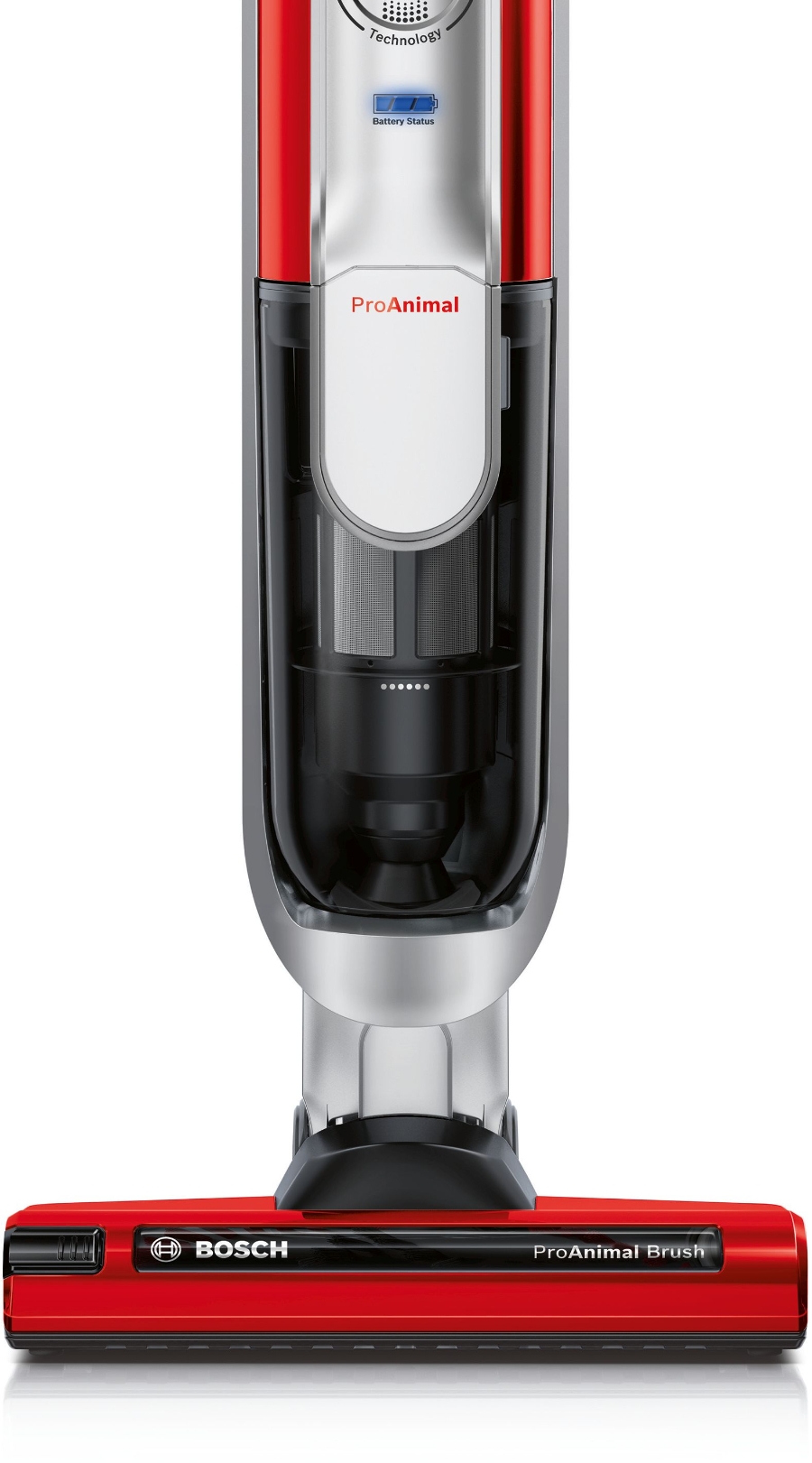 Bosch BCH6ZOOO Handstaubsauger Zoo'o ProAnimal Beutellos, tornadorot Akkusauger 25.2V Rot