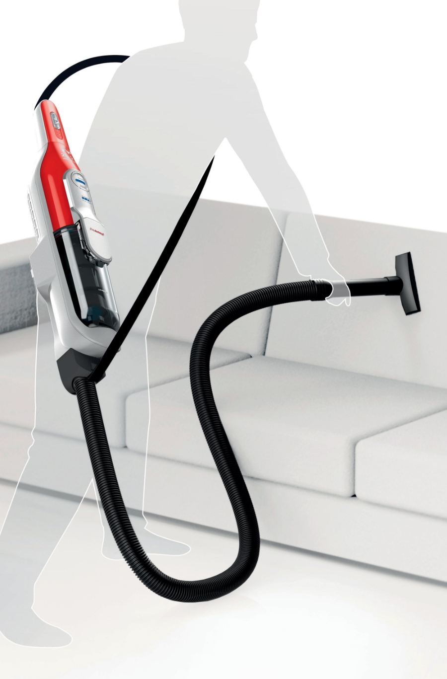 Bosch BCH6ZOOO Handstaubsauger Zoo'o ProAnimal Beutellos, tornadorot Akkusauger 25.2V Rot
