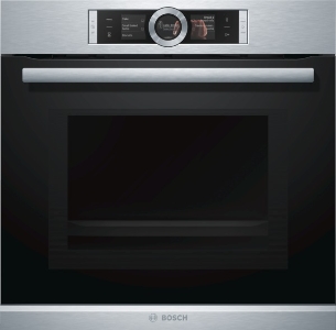 Bosch HMG6764S1 Backofen mit Mikrowelle Edelstahl Bosch Assist, TFT-Touchdisplay, Elektronik-Uhr