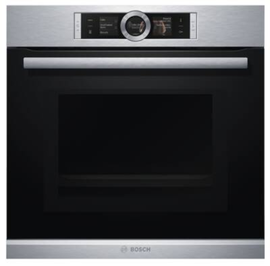 Bosch HMG6764S1 Backofen mit Mikrowelle Edelstahl Bosch Assist, TFT-Touchdisplay, Elektronik-Uhr