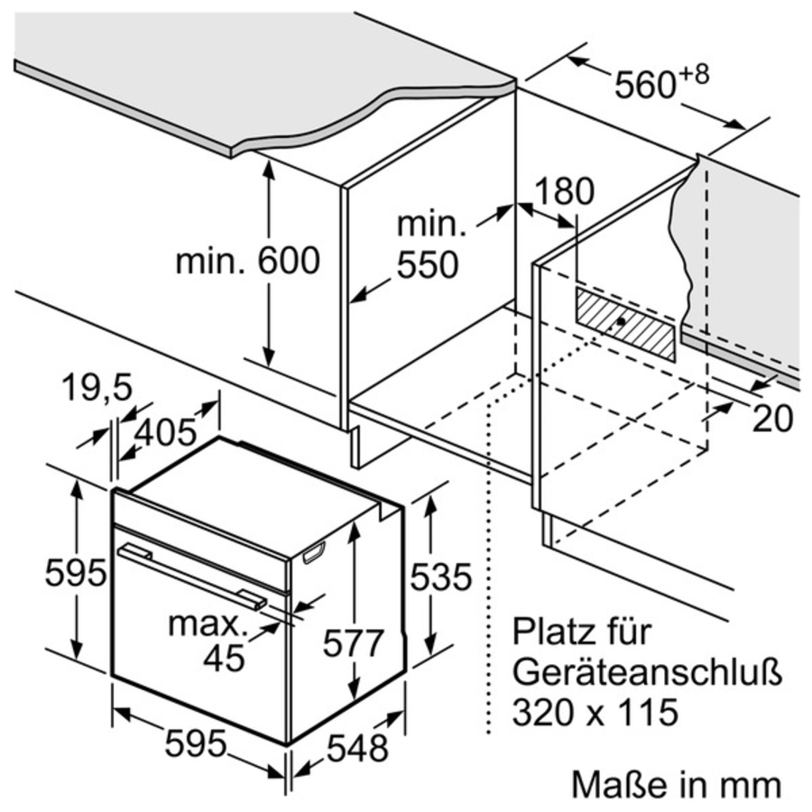 Bosch HMG6764S1 Backofen mit Mikrowelle Edelstahl Bosch Assist, TFT-Touchdisplay, Elektronik-Uhr
