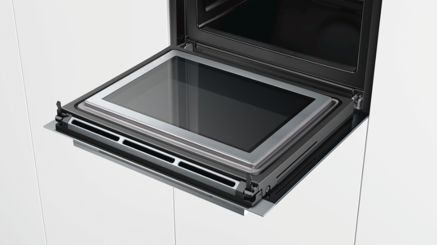 Siemens HN678G4S6 Backofen mit Mikrowelle und Dampfunterstützung Gerätemaße (HxBxT): 595 x 595 x 548 mm, Home Connect
