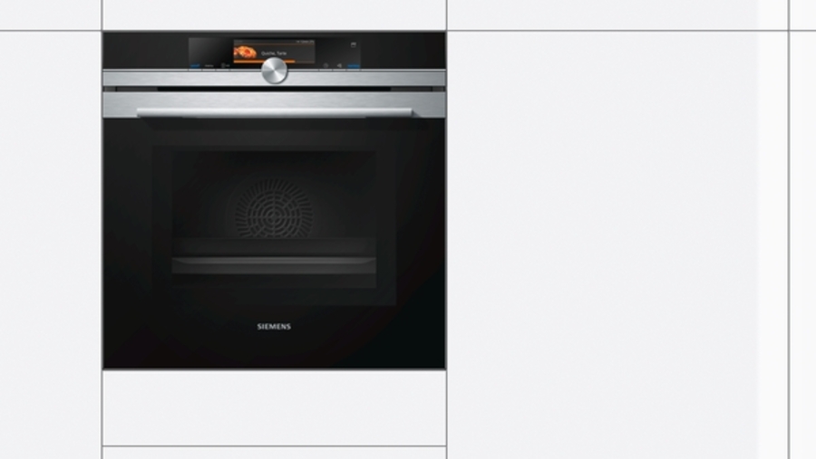 Siemens HN678G4S6 Backofen mit Mikrowelle und Dampfunterstützung Gerätemaße (HxBxT): 595 x 595 x 548 mm, Home Connect