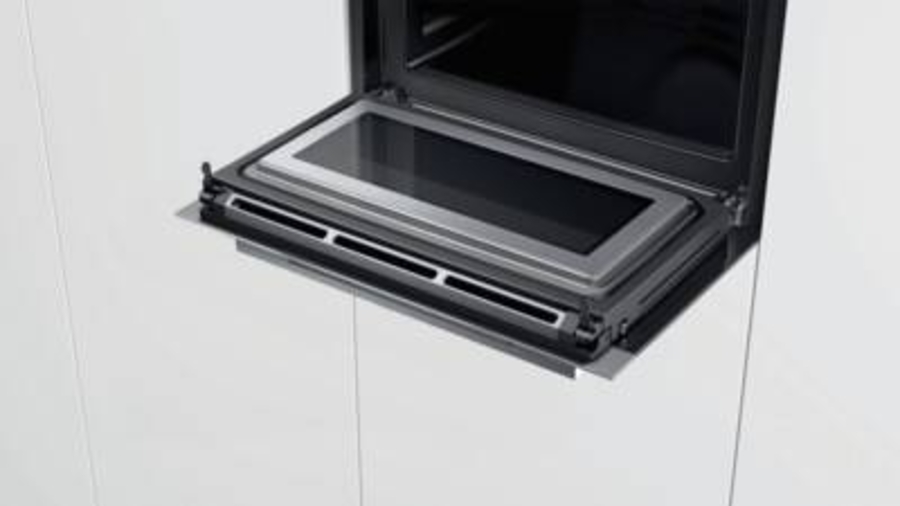 Siemens CM678G4S1 Einbau Kompaktbackofen mit Mikrowelle Edelstahl  Gerätemaße (HxBxT): 455 x 595 x 548 mm