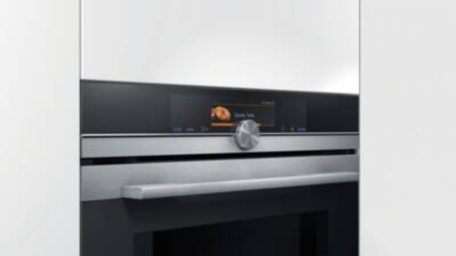 Siemens CM678G4S1 Einbau Kompaktbackofen mit Mikrowelle Edelstahl  Gerätemaße (HxBxT): 455 x 595 x 548 mm