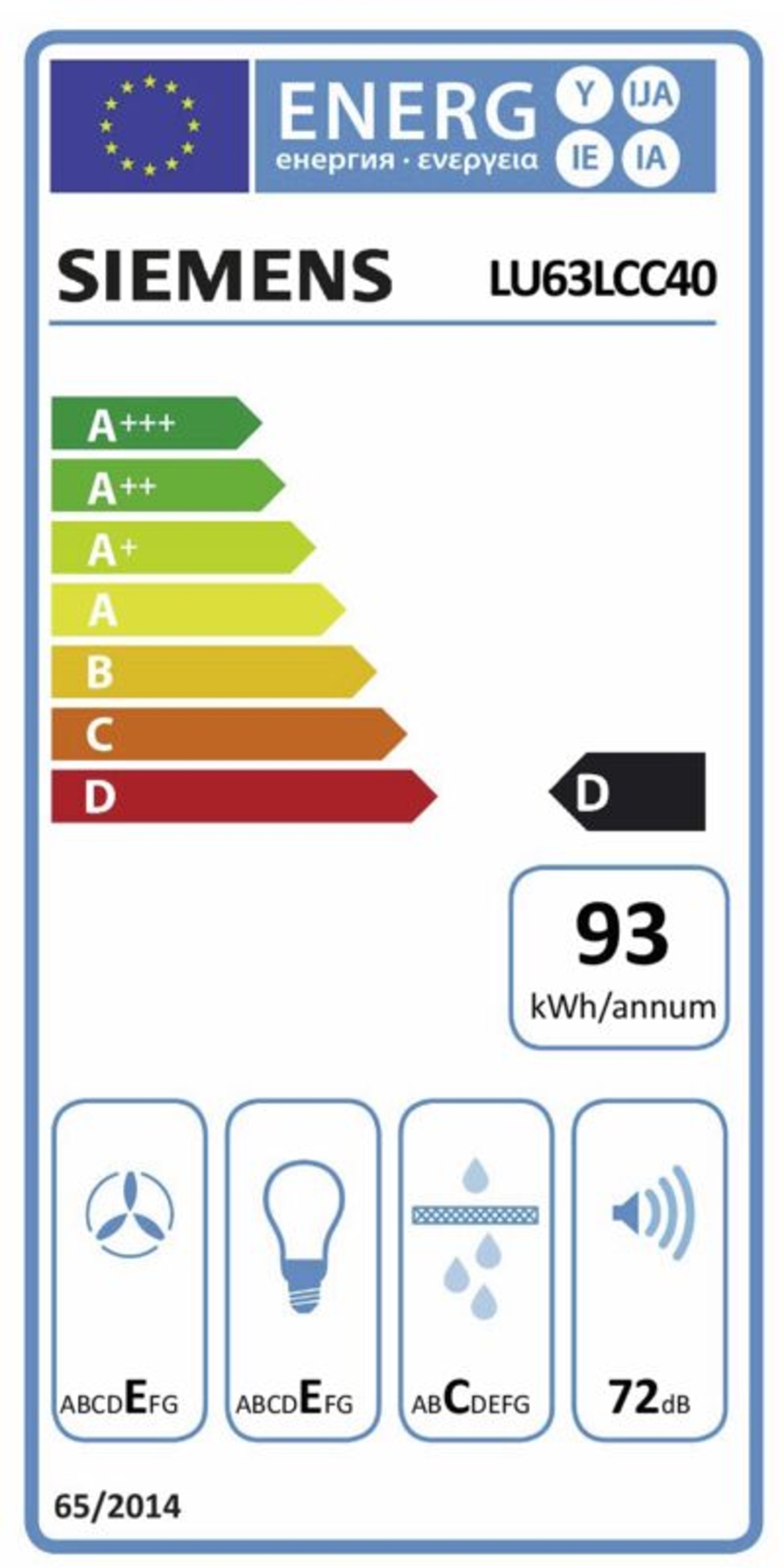 Siemens LU63LCC40 Unterbaudunstabzug 60 cm braun 