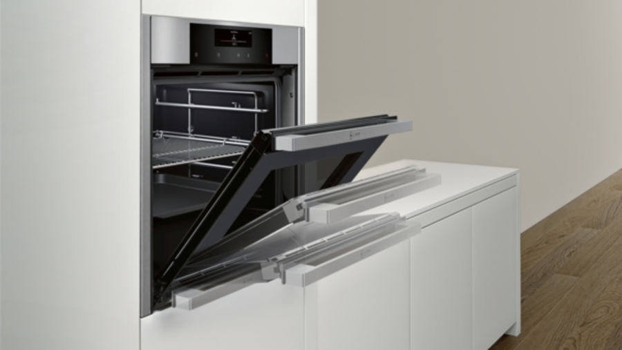 Neff BCT5664N Backofen Einbau Edelstahl 60 cm B56CT64N0 Einbaubackofen mit SLIDE&HIDE® #hideslide
