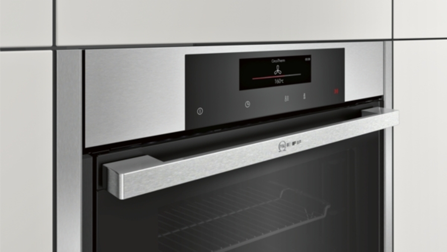 Neff BCT5664N Backofen Einbau Edelstahl 60 cm B56CT64N0 Einbaubackofen mit SLIDE&HIDE® #hideslide