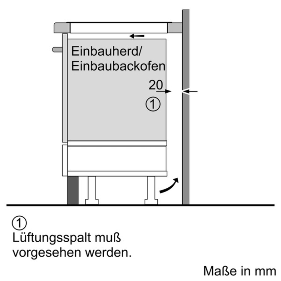 Bosch PXX675DC1E Induktionskochfeld Autark 60 cm Facettenschliff,Profil (seitlich)