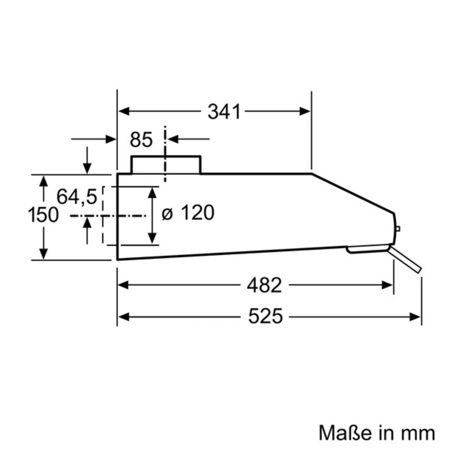 Siemens LU63LCC50 Unterbauhaube Edelstahl 60 cm  