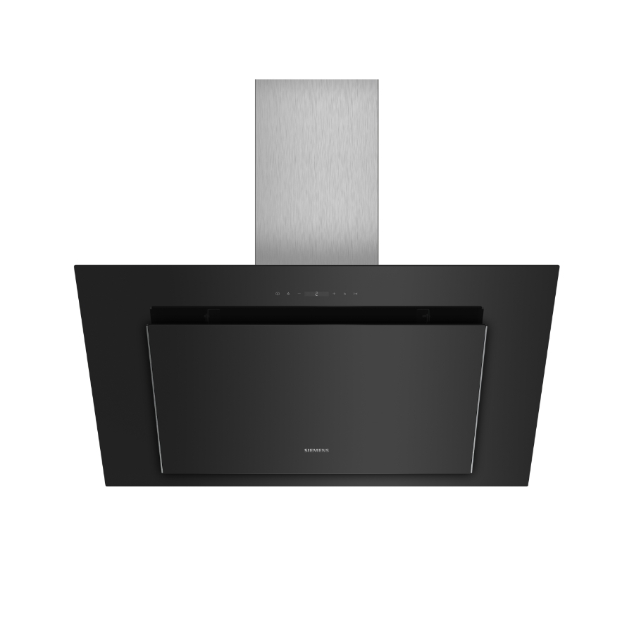 Siemens LC98KLP60 Kamin Dunstabzughaube Schwarz mit Glasschirm  90 cm A+