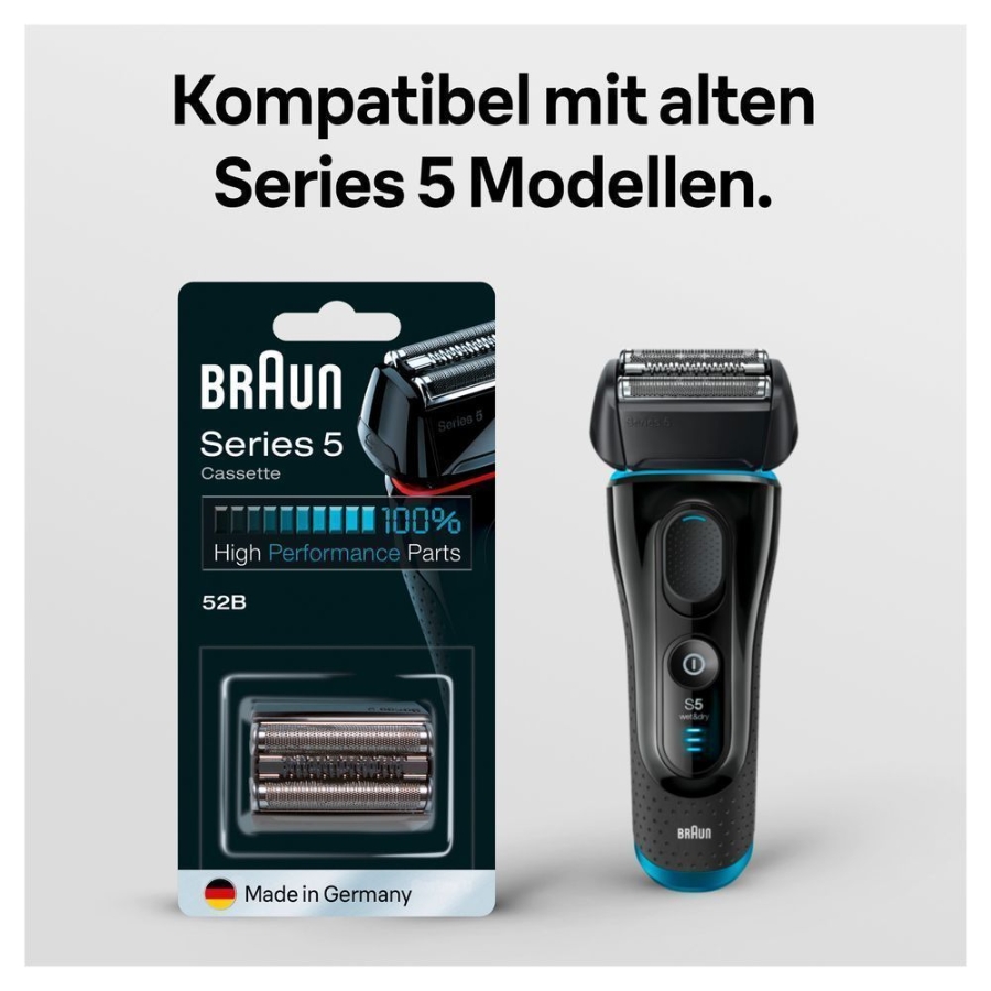 Braun Personal Care 52B Series 5 Elektrorasierer Ersatzscherteil schwarz 