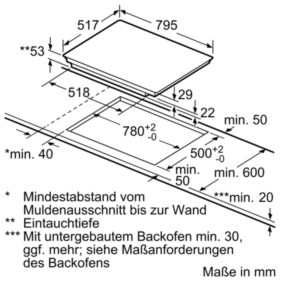 Siemens EX845LVC1E Einbau Induktions-Kochstelle Glaskeramik 80 cm 5 Induktions-Kochzonen, touchSlider-Bedienung, Flachrahmen