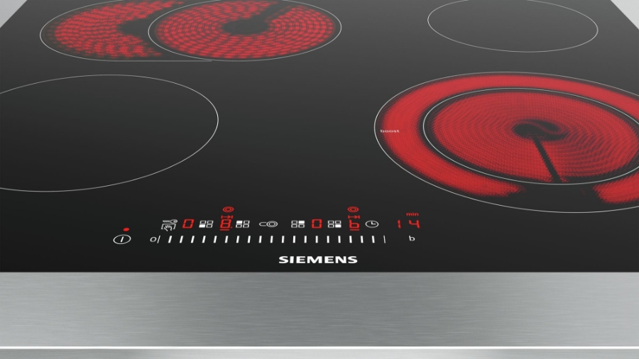 Siemens ET601FNP1E Einbau Flächenbündiges Design 60 cm Kochstelle, Glaskeramik