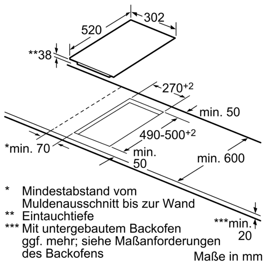 Siemens ET375FFP1E Einbau FacettenDesign 30 cm Kochstelle, Glaskeramik