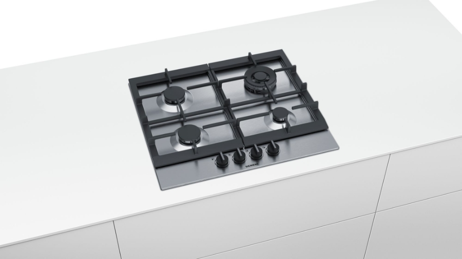 Siemens EC6A5HB90D iQ500, Gaskochfeld, 60cm stepFlame Technology, Wokbrenner mit 3,3 kW
