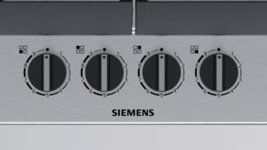 Siemens EC6A5HB90D iQ500, Gaskochfeld, 60cm stepFlame Technology, Wokbrenner mit 3,3 kW