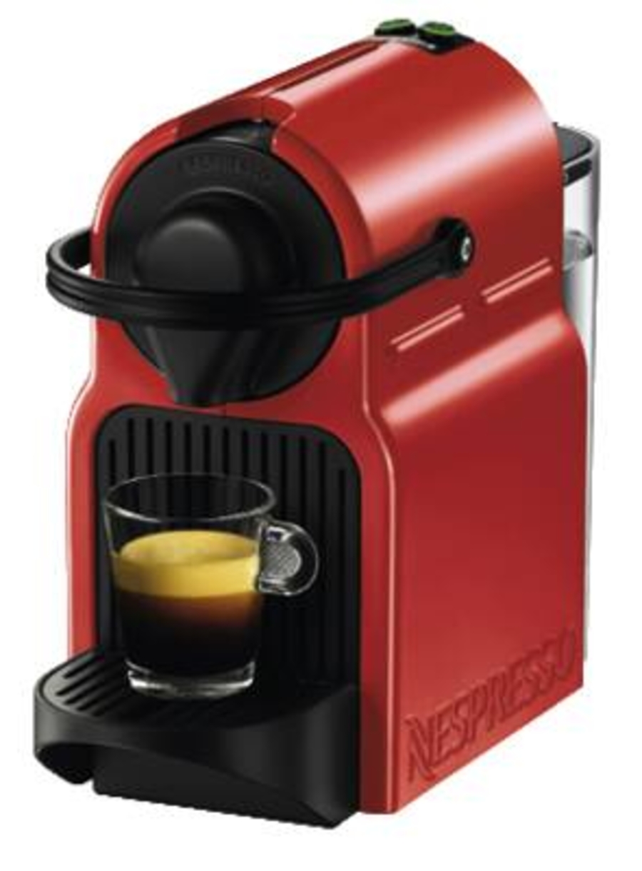 Krups XN1005 Nespresso Kaffeemaschine INISSIA Rot  Kapselmaschine