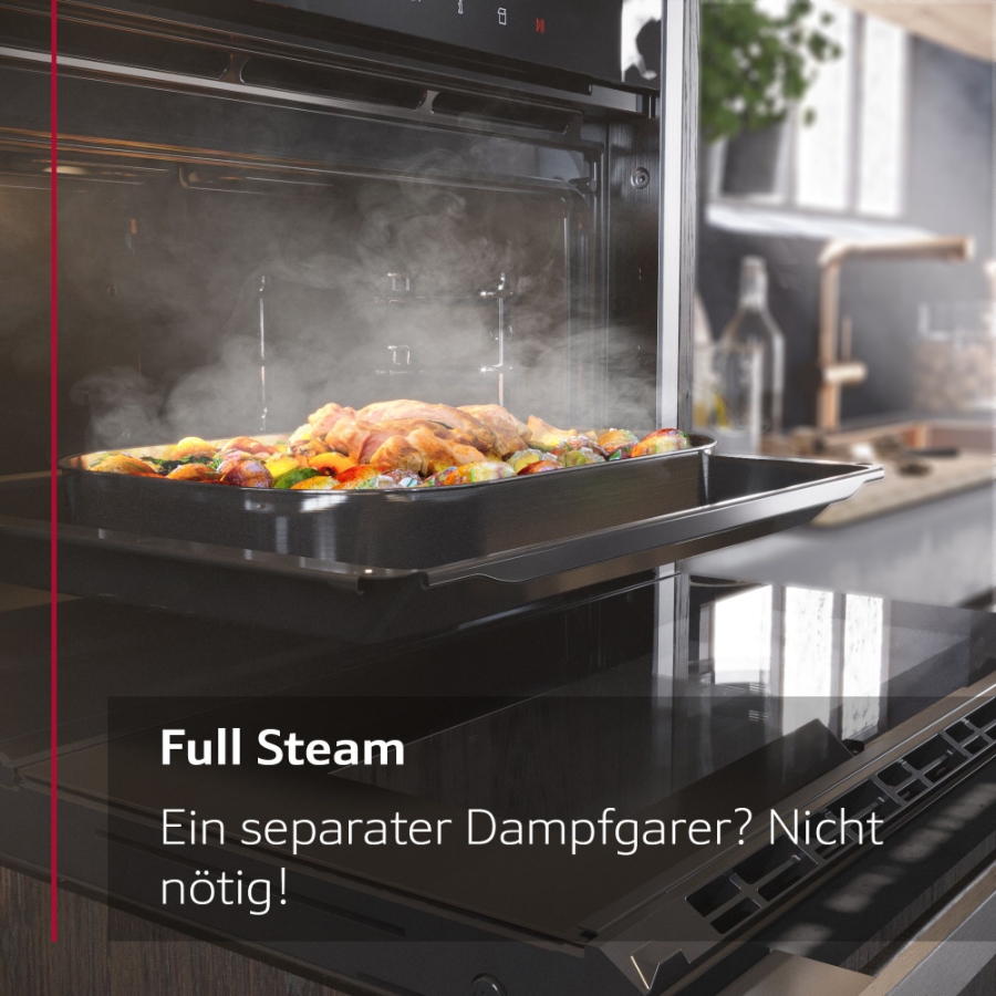 Neff CFS1522N Kompaktdampfbackofen 60 x 45 cm, Edelstahl (C15FS22N0)