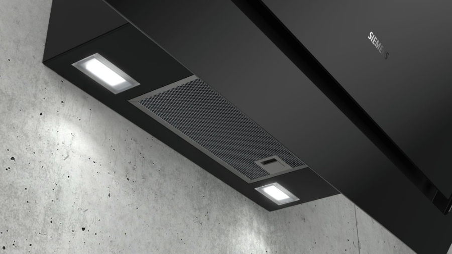 Siemens LC87KIM60 Schwarz mit Glasschirm Wand-Esse 80 cm EEK A 