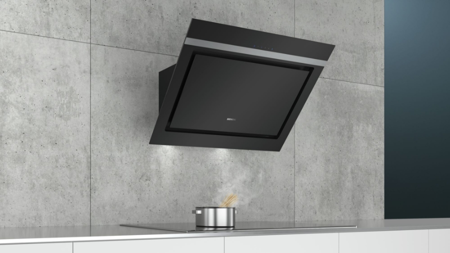 Siemens LC87KIM60 Schwarz mit Glasschirm Wand-Esse 80 cm EEK A 