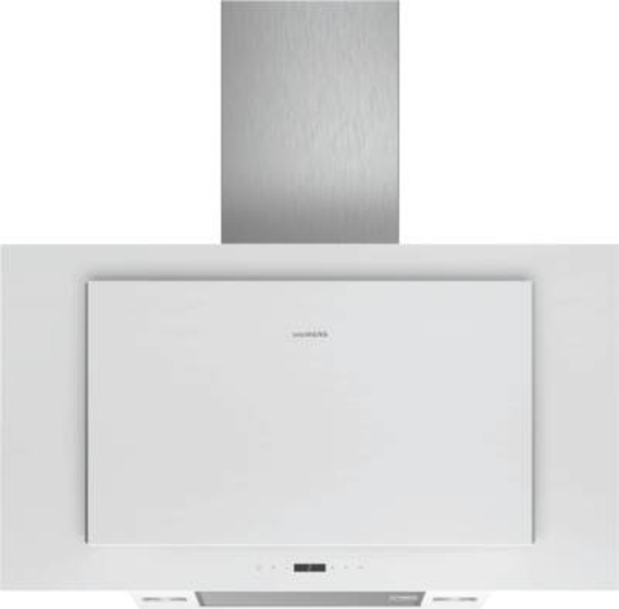 Siemens LC97FLP20 Weiß mit Glasschirm Wand-Esse, 90 cm 