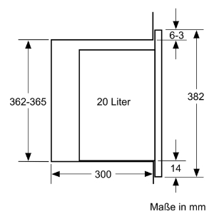 Bosch BFL524MW0 Einbau-Mikrowellengerät Polar Weiß