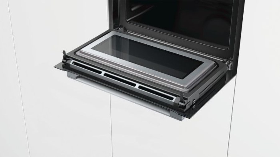 Bosch COA565GS0 Edelstahl Einbau-Mikrowelle mit Dampfgarfunktion