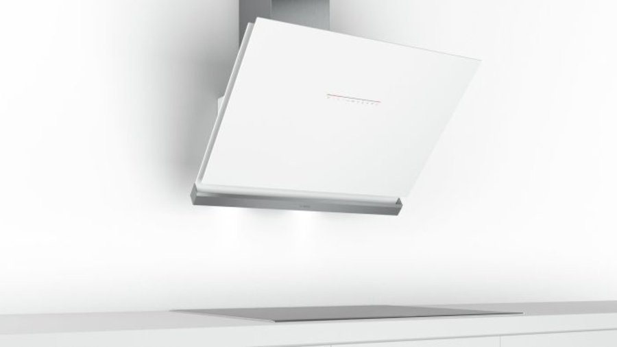 Bosch DWK98PR20 Kamin Dunstabzug schräg-Designweiß 90 cm