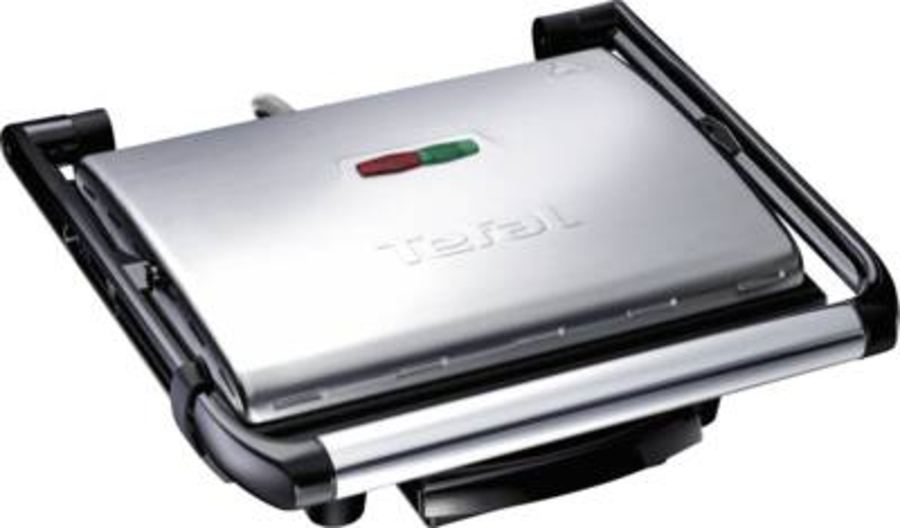 Tefal GC241D Kontaktgrill Inicio Edelstahl-Schwarz 