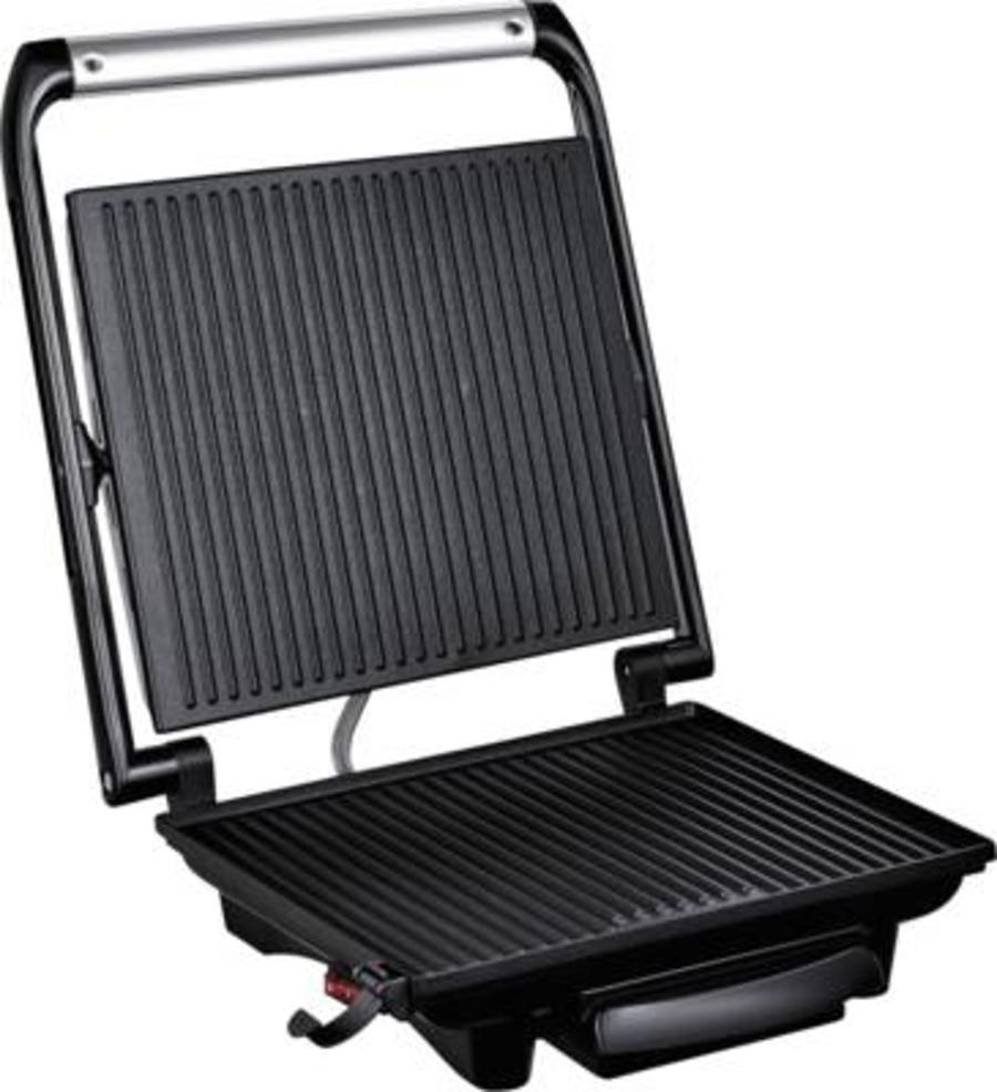 Tefal GC241D Kontaktgrill Inicio Edelstahl-Schwarz 