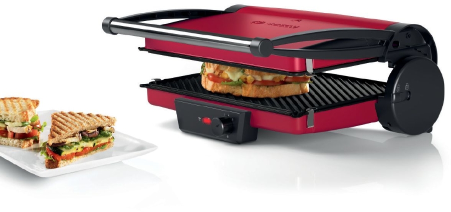Bosch TCG4104 Kontaktgrill Rot-Schwarz 