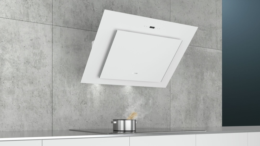 Siemens LC98KLP20 Weiß mit Glasschirm Wand-Esse 90 cm A+ 
